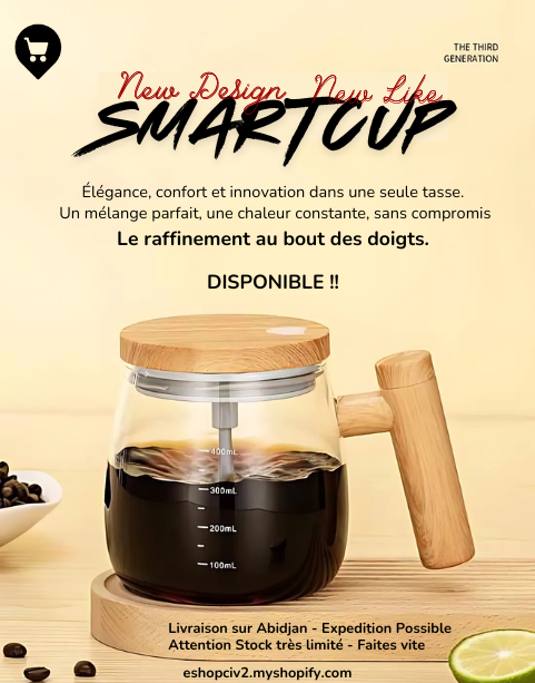 Smart Cup™ – La tasse auto-mélangeuse avec chauffage intégré