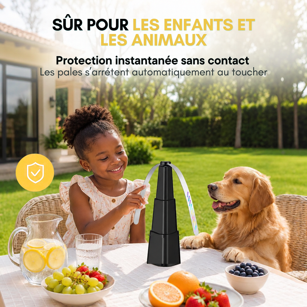VENTILATEUR CHASSE MOUCHE - AJUSTABLE