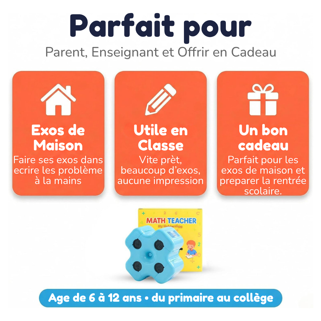 TAMPON MATHÉMATIQUE 4 EN 1 - LIVRAISON GRATUITE 🎉