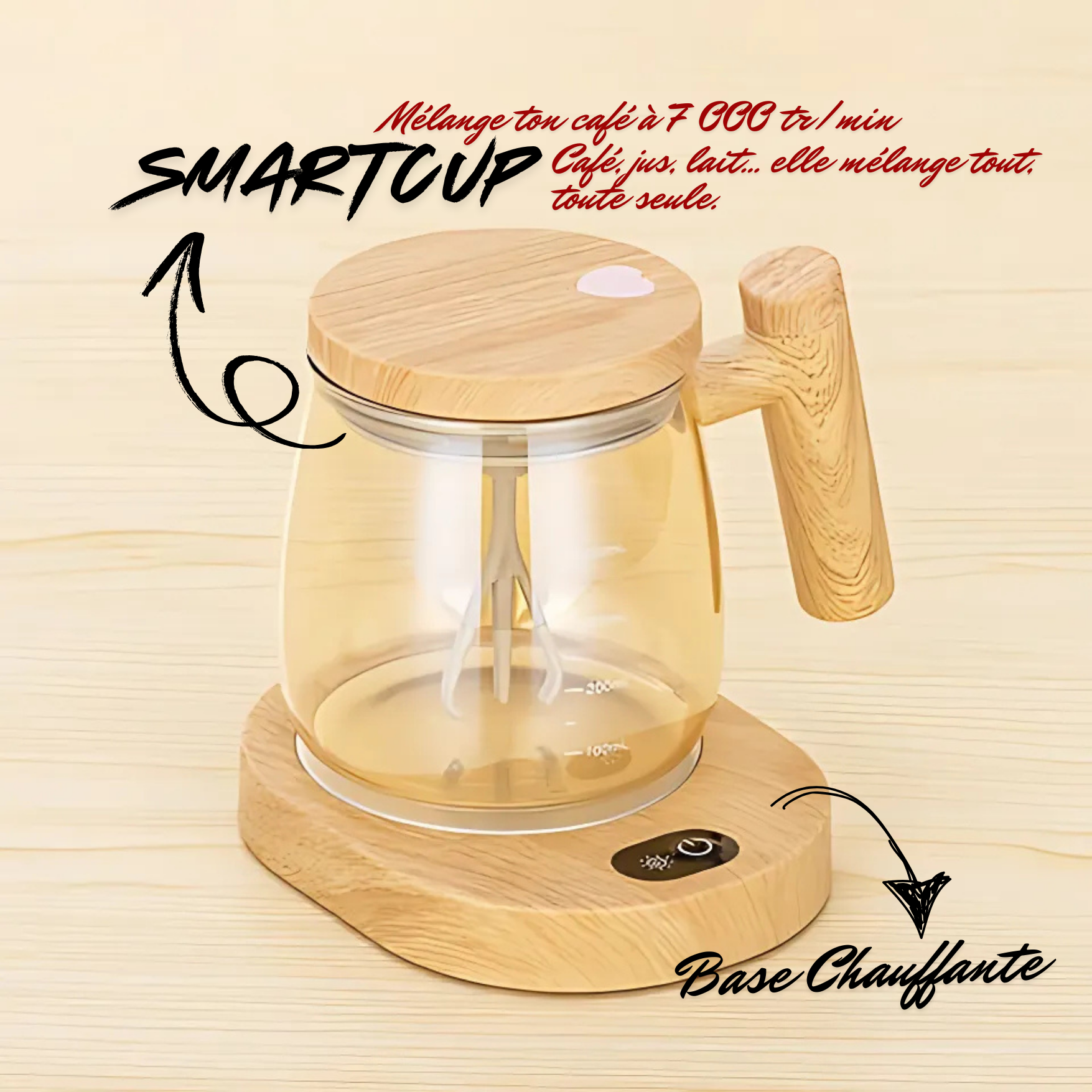 Smart Cup™ – La tasse auto-mélangeuse avec chauffage intégré