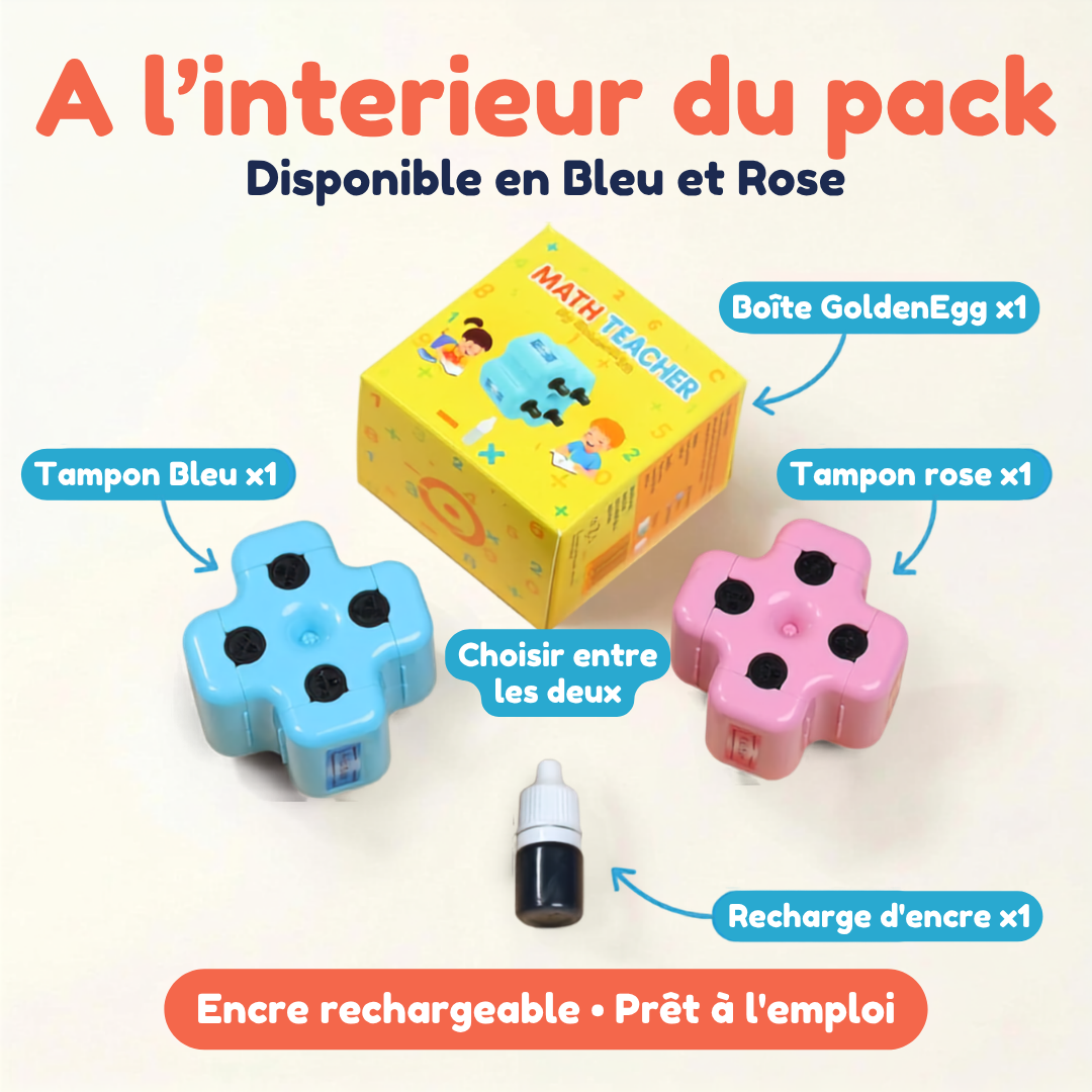 TAMPON MATHÉMATIQUE 4 EN 1 - LIVRAISON GRATUITE 🎉