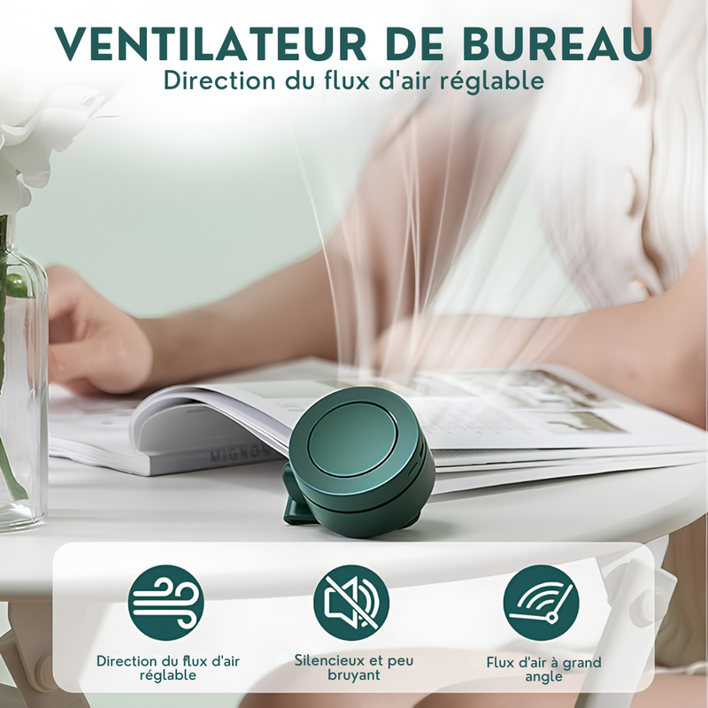 VENTOCLIP™ - MINI VENTILATEUR PORTABLE