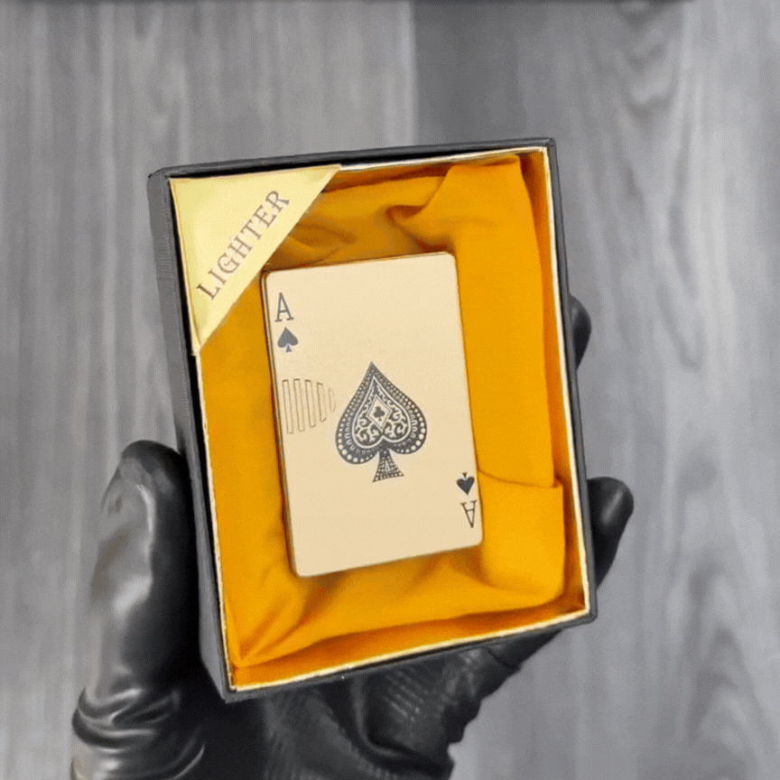 POKER BRIQUET - AS GOLD (DANS SON COFFRET)